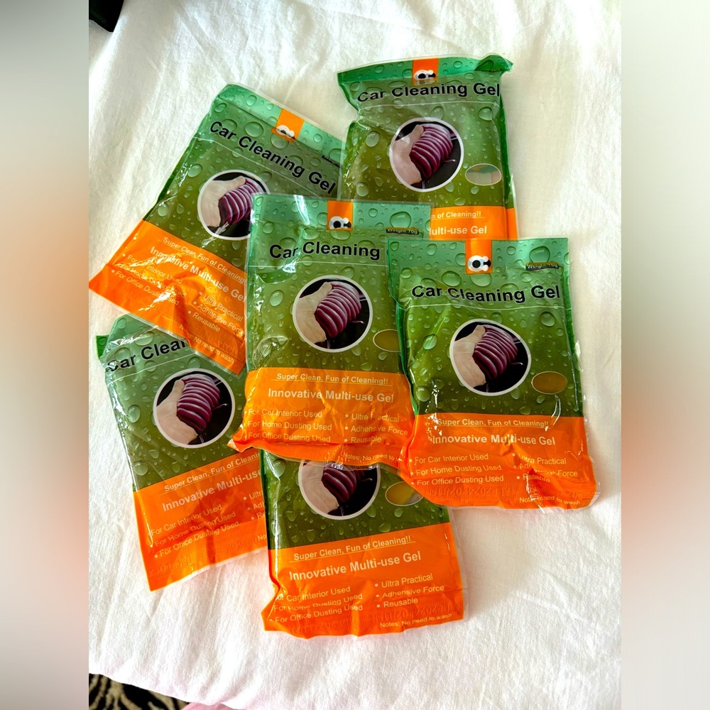Bundle of six packages of car cleaning gel. Universal‎ detailing.